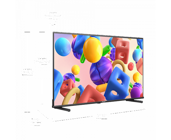  40" Телевизор Hisense 40A5KQ черный QLED 1920x1080, FULL HD, 60 Гц, Wi-Fi, SMART TV, VIDAA 