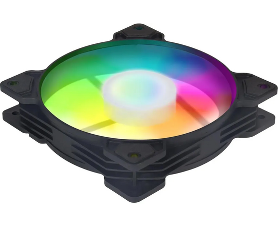  Вентилятор GMNG GG-CF120FRGB1-PWMBK RGB 120x120x25mm черный 4-pin 20-28dB 126gr Ret 