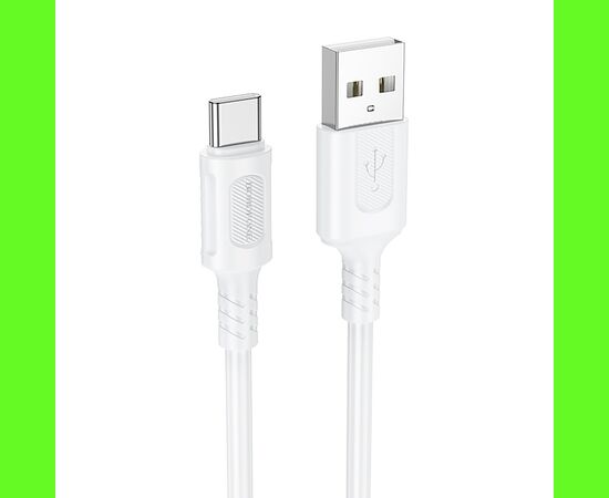  Кабель USB - Type-C Borofone BX111 Feliz 100см 3A  (white) (235103) 