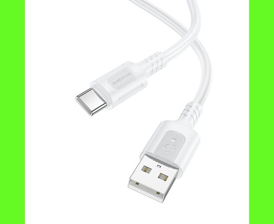  Кабель USB - Type-C Borofone BX111 Feliz 100см 3A  (white) (235103) 