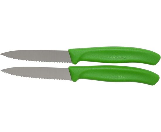  Набор ножей кухонных Victorinox Swiss Classic (6.7636.L114B) компл.2шт салатовый блистер 