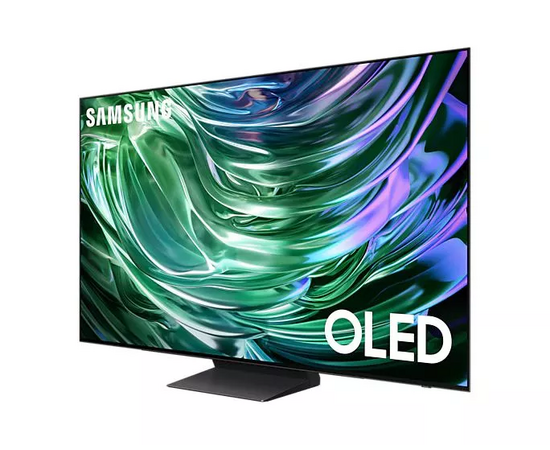  77" Телевизор Samsung QE77S90DAEXRU QLED черный титан 3840x2160, 4K Ultra HD, 144 Гц, Wi-Fi, Smart TV, Tizen OS 