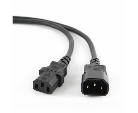  Кабель питания Cablexpert PC-189-1-5M сист.блок-монитор C13-C14 3x1кв.мм 5м черный 