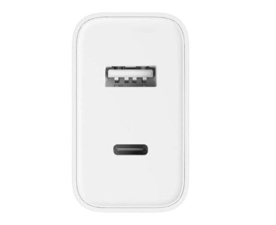  СЗУ Xiaomi Mi 33W Wall Charger (Type-A+Type-C) (BHR4996GL) 33W 1USB, USB type-C, Quick Charge, PD, 3A, белый 