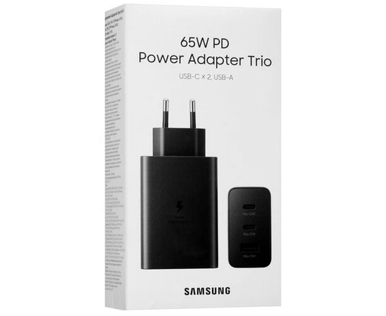  СЗУ Samsung 65W Power Adapter Trio EP-T6530NBEG (черный) 
