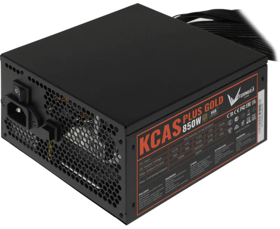  Блок питания Formula AC KCAS Plus Gold (KCAS Plus 850G) ATX 850W 80+ gold (20+4pin) APFC 120mm fan color LED 8xSATA RTL 