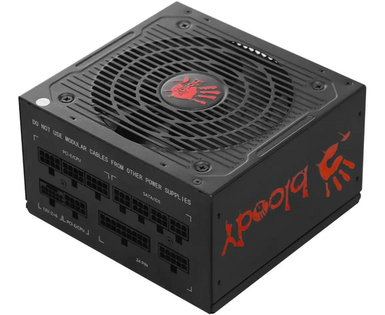  Блок питания BLOODY BD-PS750G (BD-PS750G-M), 750Вт, 120мм, черный, retail 