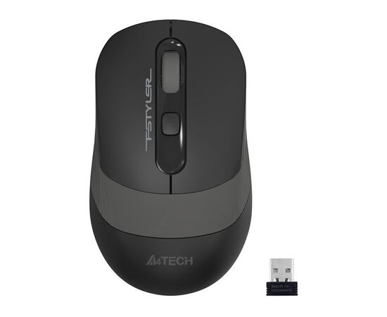  Мышь A4Tech Fstyler FG10 черный/серый оптическая (2000dpi) беспроводная USB (4but) FG10 GREY 