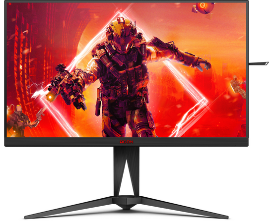  Монитор AOC AG275QXN черный/красный 