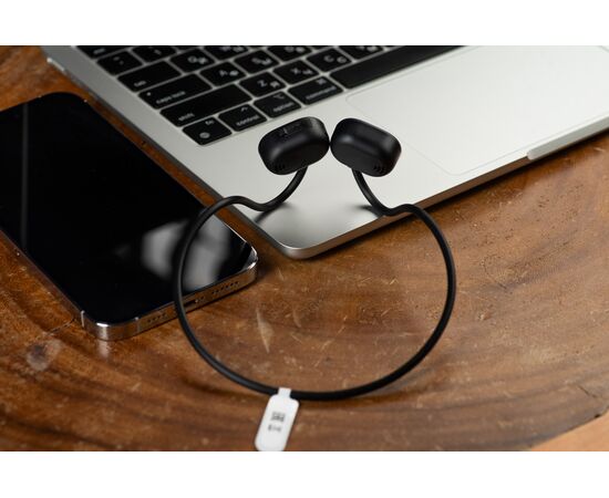  Беспроводные наушники GoGadget OpenAir Arc, зашейная дуга, открытый динамик, 1 микрофон, 90 мАч, до 6 ч ЧЕРНЫЙ 