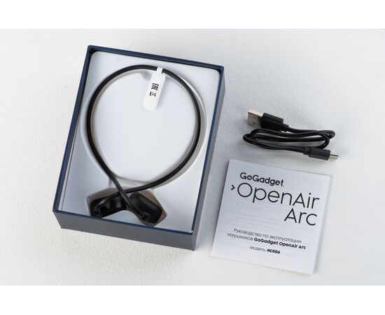  Беспроводные наушники GoGadget OpenAir Arc, зашейная дуга, открытый динамик, 1 микрофон, 90 мАч, до 6 ч ЧЕРНЫЙ 
