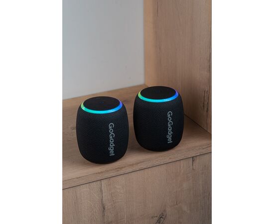  Беспроводная колонка GoGadget CityWave Pro с басами, 15Вт, 2500 мАч, до 12 часов, IPX7, ЧЕРНЫЙ 