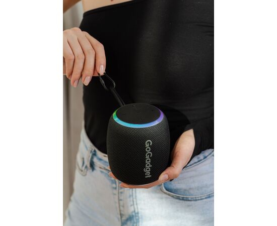  Беспроводная колонка GoGadget CityWave Pro с басами, 15Вт, 2500 мАч, до 12 часов, IPX7, ЧЕРНЫЙ 