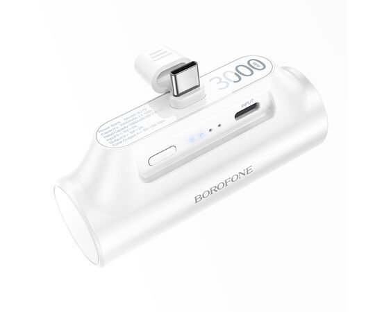  Внешний аккумулятор 3000mAh Type-C 2.0A с LED-индикатором Borofone BJ73 (Type-C) (White) 
