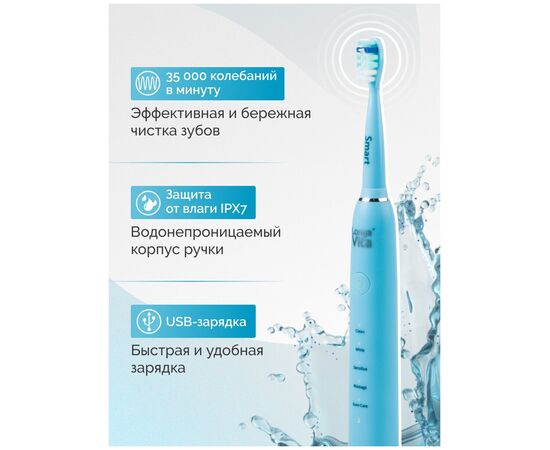  Зубная щетка Longa Vita Smart B1R голубой 