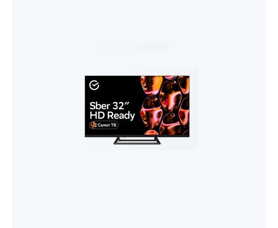  32" Телевизор Sber SDX 32H2128 черный 1366x768, HD, 60 Гц, Wi-Fi, Smart TV, Салют ТВ 