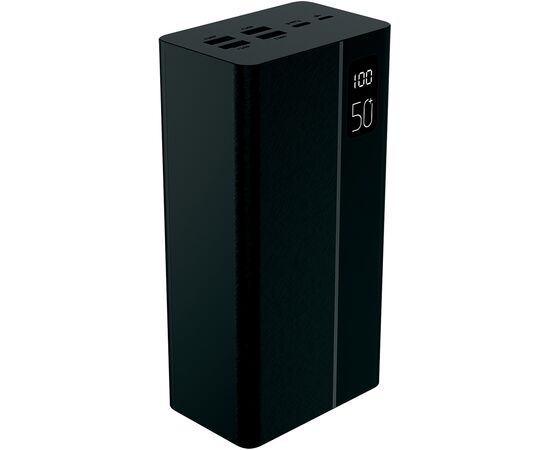  Пауэрбанк Perfeo MOUNTAINS 50000 mAh/LED дисплей/PD + QC 3.0/Type-C/4 USB/Выход: 3A, max 22.5W(цвет- черный) 