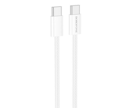  Кабель BOROFONE BX103 Original 60W charging data cable Type-c to Type-c White 