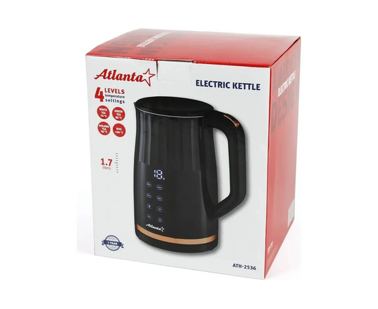  Чайник ATLANTA ATH-2536 (black) 