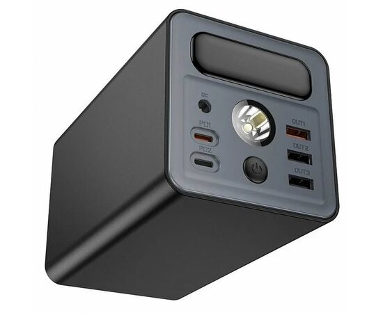  Внешний аккумулятор Hoco J138 22.5W+PD20W+DC12V 60000mAh 2Type-C/USB*3/Type-C*2 (black)(236148) 
