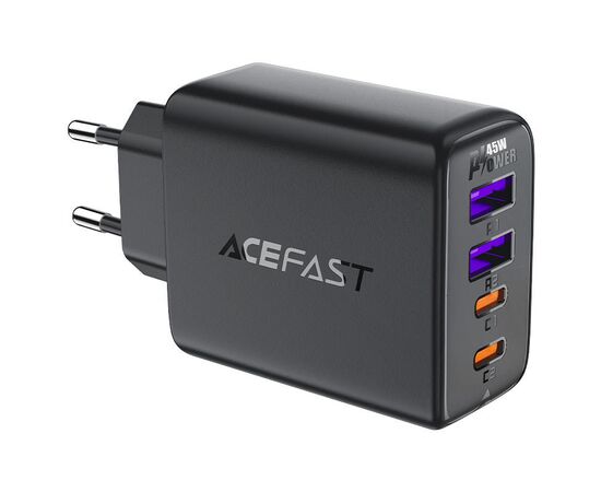  Сетевой адаптер ACEFAST A61 PD45W GaN (2C+2A) - Black 