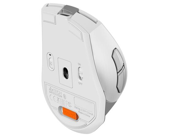 Мышь A4Tech Fstyler FB35C белый оптич. 2000dpi беспров. BT/Radio USB 6but (FB35C ICY WHITE) 