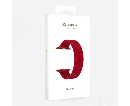  Плетеный нейлоновый ремешок LYAMBDA Steropa DSN-11-40-RD для Apple Watch 38/40mm Red 