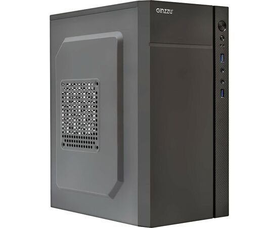  Корпус Ginzzu B250 , mATX, Mini-Tower, 2xUSB 3.0, черный, Без БП 