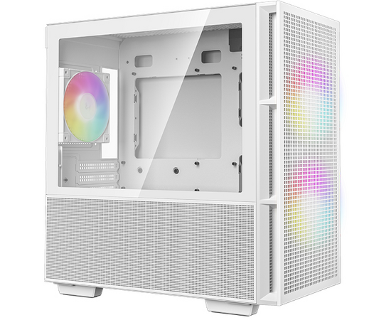 Корпус Deepcool CH360 white (R-CH360-WHAPE3-G-1) MiniTower (mATX, без БП, ARGB, USB3.2 Type-A + USB3.2 Type-C) 