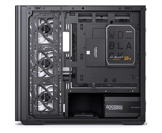  Корпус JONSBO D300 Black без БП, боковая панель из закаленного стекла, mini-ITX, micro-ATX, черный 