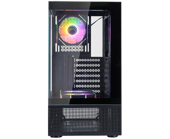  Корпус 1STPLAYER MIKU ARGB Black (Mi7-A-BK-2FC7R-1FC7) ATX 3x120mm ARGB fans 