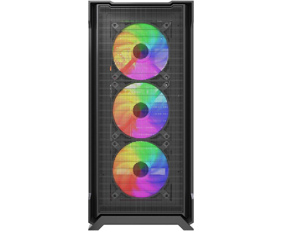  Корпус Powercase Mistral AZ4B ARGB (CMAZB-A4), Tempered Glass, 4x 120mm ARGB Fans, чёрный, ATX 