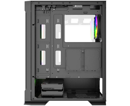  Корпус Powercase Mistral AZ4B ARGB (CMAZB-A4), Tempered Glass, 4x 120mm ARGB Fans, чёрный, ATX 