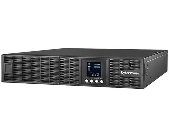  ИБП CyberPower OLS1500ERT2U с двойным преобразованием, монтаж в стойку, 1500 ВА / 1200 Вт, количество выходных разъемов: 6 (6 с питанием от батареи), время работы: 5 мин, USB, RS-232, защита локальной сет 