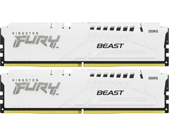  ОЗУ Kingston Fury Beast Expo KF552C36BWEK2-64 DDR5 - 2x 32ГБ 5200МГц, DIMM, White, Ret 