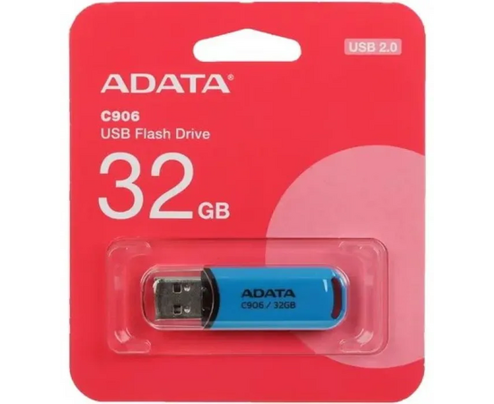  USB-флешка A-DATA Classic C906 (AC906-32G-RWB) 32GB, USB 2.0, Синяя 